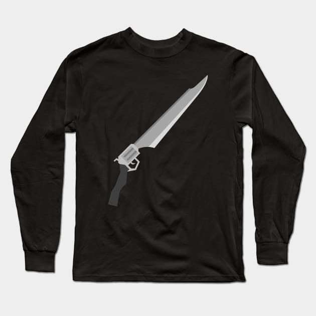 Gunblade Revolver Long Sleeve T-Shirt by inotyler